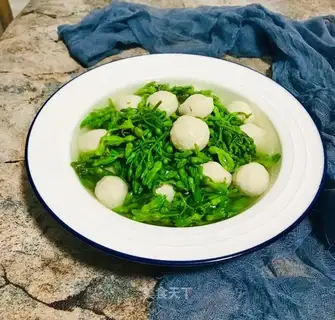 The meatball soup at night