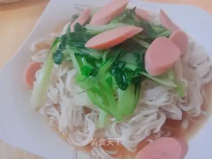 Ham oil noodles