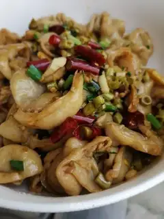 Sour sauce, pig's guts