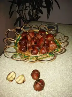 Red sugar for chestnuts