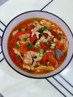 Tomato eggnog soup