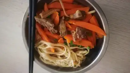 Cow and melon noodles