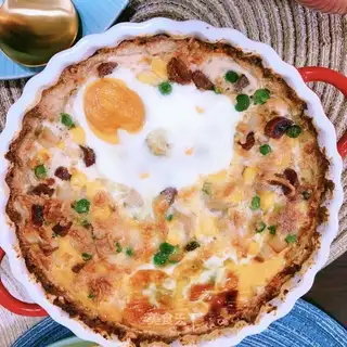 oatmeal egg pizza