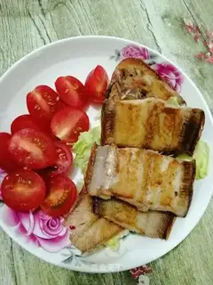 Fried halibut