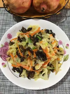 Fried silk