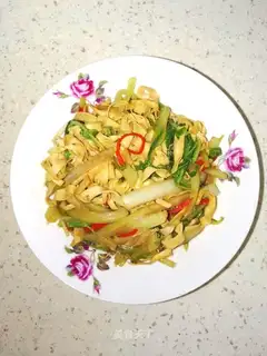 Cabbage and bean peel