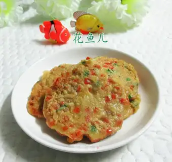 Duck egg pepper pancakes