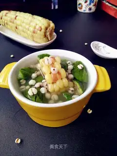 Mead of corn melon soup