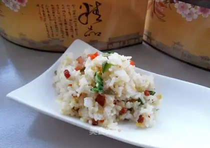 Four-coloured fried rice