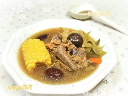 Porkbone corn soup