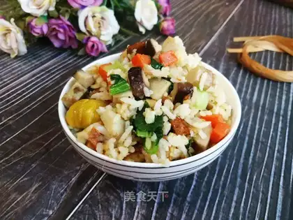 Potato-head mushroom fried rice