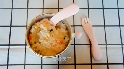 Tomato cod congee