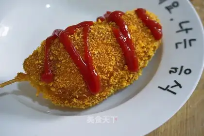 Cheese hot dog