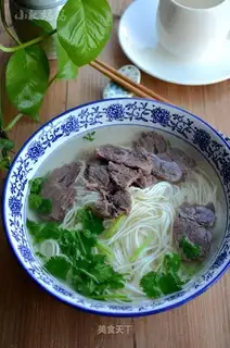 Homemade beef noodles