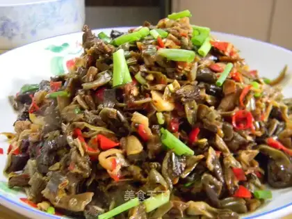 Hometown vegetables and minced meat