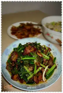 Twice-cooked pork with green pepper