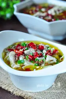 Home-cooked boiled pork