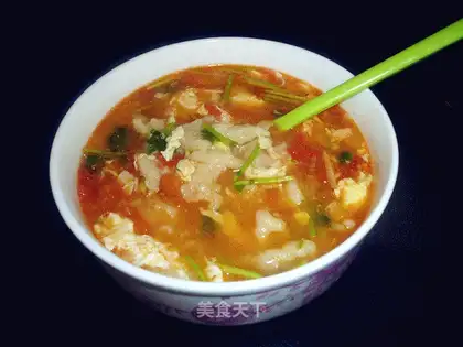 Tomato pimples soup