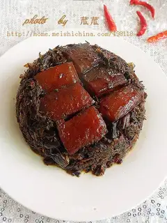 braised pork with plum vegetables