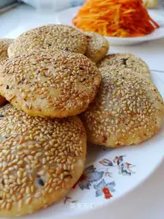 Sesame bean paste rice cake