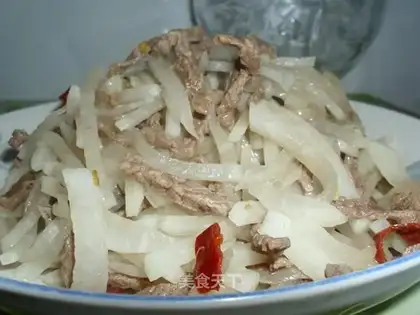 stir-fried beef with shredded radish