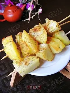 Baked potato kebabs