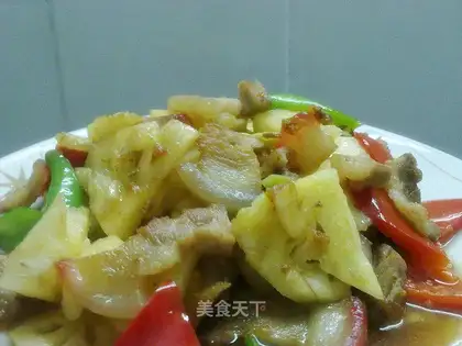 stir-fried pork with pineapple