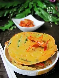 Korean kimchi cake