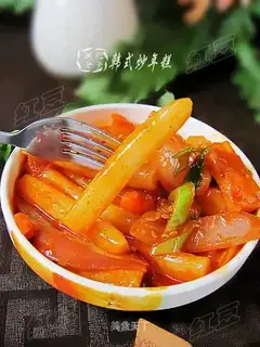 Korean fried rice cake