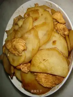 Chicken slices with potatoes