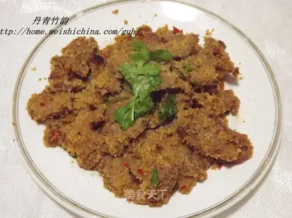 Steamed beef with rice flour