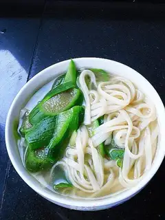 loofah hot noodle soup