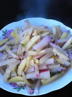 Potato and radish strips