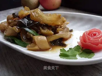 Garlic leaf cowhide tendon