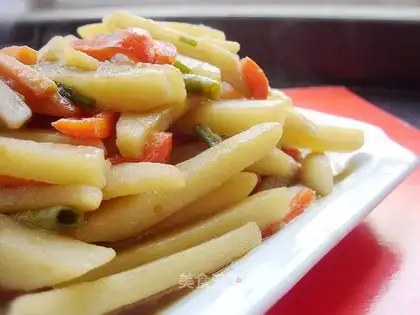 braised potato chips