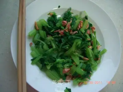 Celery and peanuts