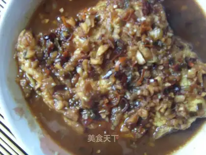 Fried egg with fish flavor