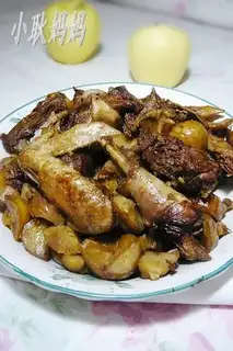 Roast chicken with chestnut