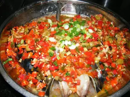 Top Quality Fish Head with Chinced Pepper