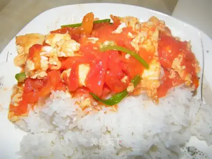 Tomato and egg rice