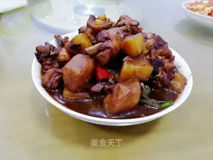 Potato fried chicken legs