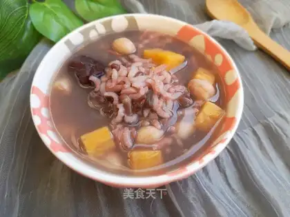 Potato peanut rice congee