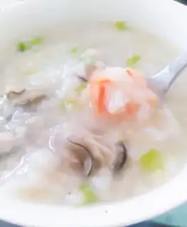 Two rice shrimp porridge
