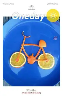 FRUIT DIY ORANGE BIKE