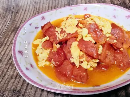 Tomato fried eggs