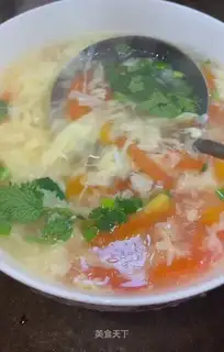 Tomato egg soup