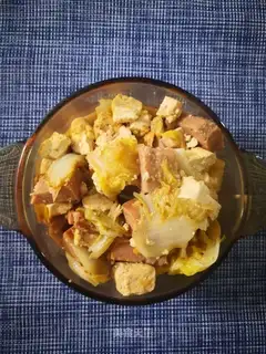 Bean curd with cabbage