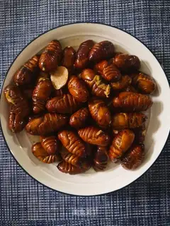 Fried silk