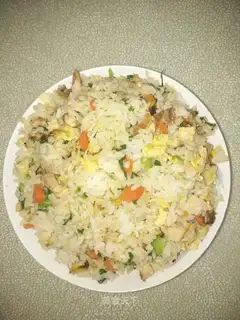 Chicken-legged rice with mushroom oil