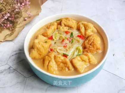 Cabbage fan soup